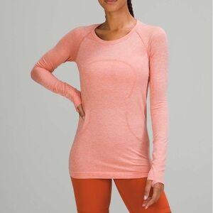 Lululemon Swiftly Tech long sleeve shirt 2.0, pink Savannah/pink mist